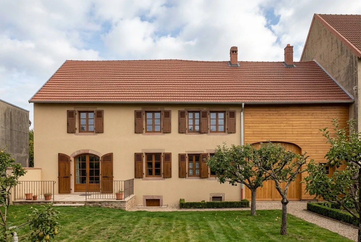 Façade jardin après travaux — La maison au numéro 2, Fénétrange